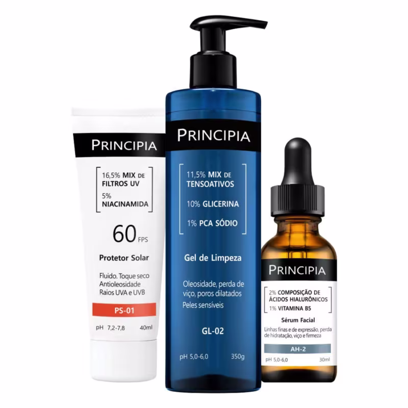 Kit Primeira Rotina de Skincare (3 Produtos)